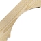 Ekena Millwork 4"W x 10"D x 10"H Imperial Rough Sawn Knee Brace, Douglas Fir BRC04X10X10IMP00RDF - alternate 2